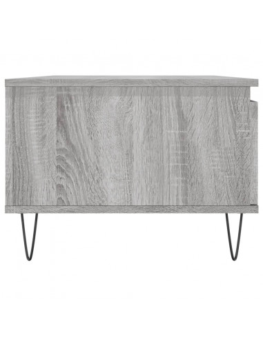 Tavolino Salotto Grigio Sonoma 90x50x36,5 cm Legno Multistrato