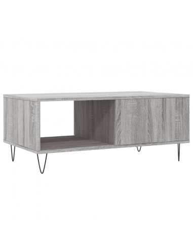 Tavolino Salotto Grigio Sonoma 90x50x36,5 cm Legno Multistrato