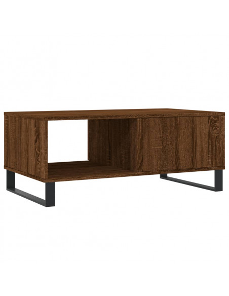 Tavolino da Salotto Rovere Marrone 90x50x36,5 cm in Multistrato