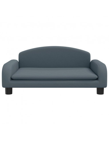 Lettino per Cani Grigio Scuro 70x45x30 cm in Tessuto