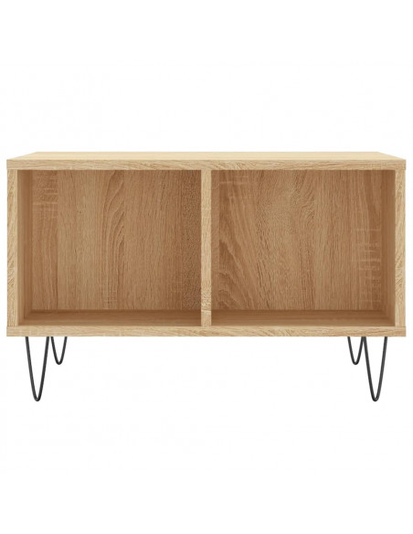 Tavolino Salotto Rovere Sonoma 60x50x36,5 cm Legno Multistrato