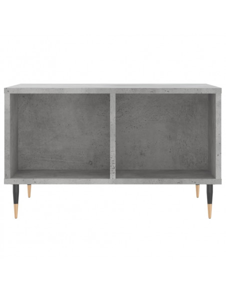 Tavolino Salotto Grigio Cemento 60x50x36,5 cm Legno Multistrato