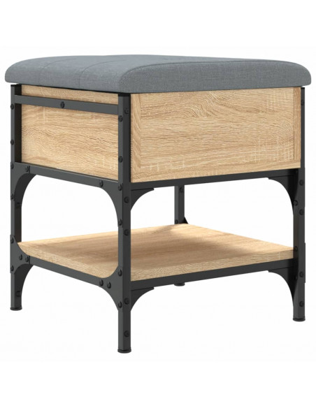 Panca Porta Scarpe Rovere Sonoma 42x42x45 cm Legno Multistrato