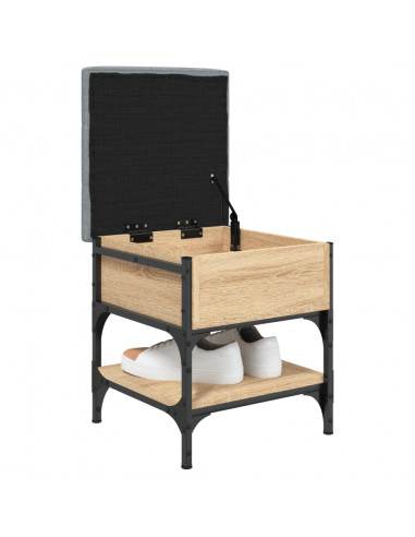 Panca Porta Scarpe Rovere Sonoma 42x42x45 cm Legno Multistrato