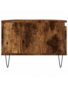 Tavolino da Salotto Rovere Fumo 90x50x36,5 cm Legno Multistrato 2