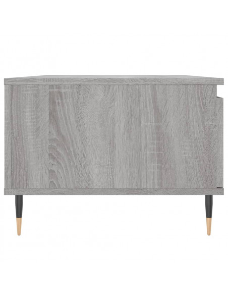 Tavolino Salotto Grigio Sonoma 90x50x36,5 cm Legno Multistrato