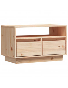 Mobile Porta TV 60x35x37 cm in Legno Massello di Pino 2