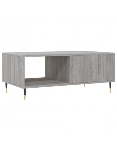 Tavolino Salotto Grigio Sonoma 90x50x36,5 cm Legno Multistrato
