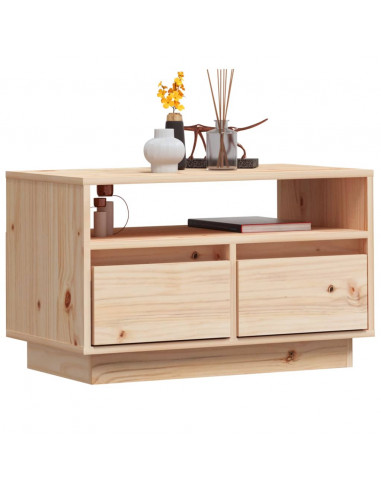 Mobile Porta TV 60x35x37 cm in Legno Massello di Pino