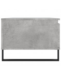 Tavolino Salotto Grigio Cemento 90x50x36,5 cm Legno Multistrato 2