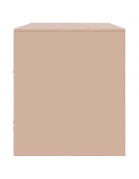 Mobile Porta TV Rosa 99x39x44 cm in Acciaio