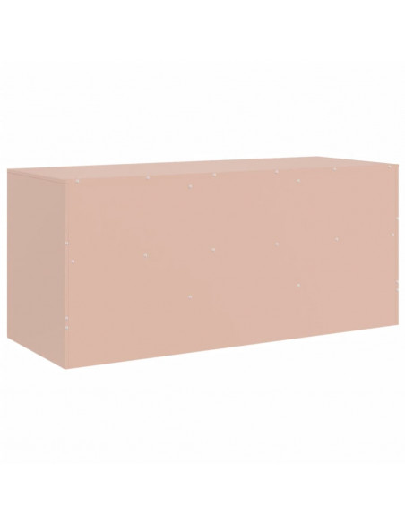 Mobile Porta TV Rosa 99x39x44 cm in Acciaio