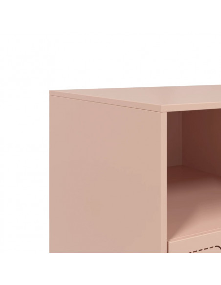 Mobile Porta TV Rosa 99x39x44 cm in Acciaio