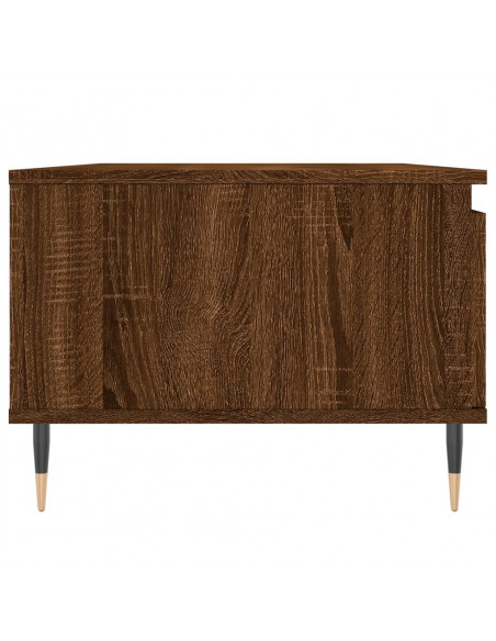 Tavolino da Salotto Rovere Marrone 90x50x36,5 cm in Multistrato