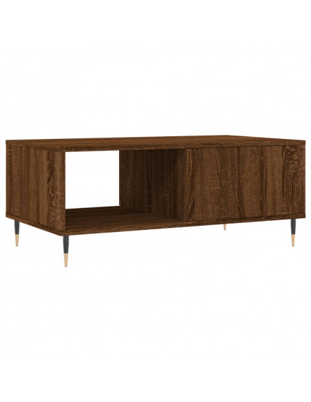 Tavolino da Salotto Rovere Marrone 90x50x36,5 cm in Multistrato