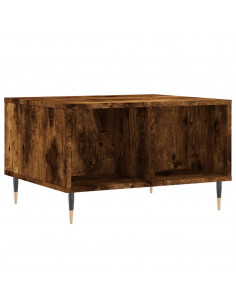 Tavolino da Salotto Rovere Fumo 60x50x36,5 cm Legno Multistrato 2