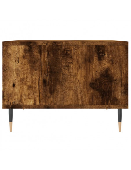 Tavolino da Salotto Rovere Fumo 60x50x36,5 cm Legno Multistrato