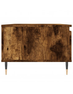 Tavolino da Salotto Rovere Fumo 90x50x36,5 cm Legno Multistrato 2