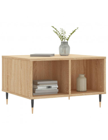 Tavolino Salotto Rovere Sonoma 60x50x36,5 cm Legno Multistrato
