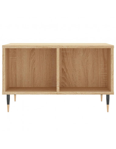 Tavolino Salotto Rovere Sonoma 60x50x36,5 cm Legno Multistrato