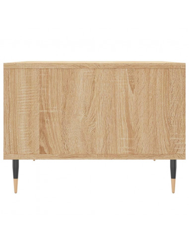 Tavolino Salotto Rovere Sonoma 60x50x36,5 cm Legno Multistrato
