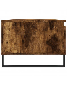 Tavolino da Salotto Rovere Fumo 90x50x36,5 cm Legno Multistrato 2