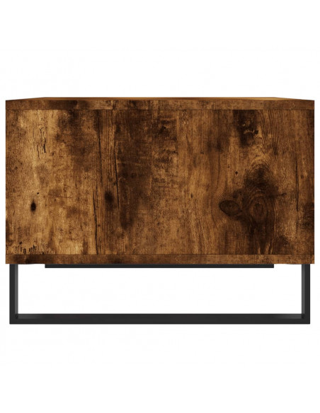 Tavolino da Salotto Rovere Fumo 60x50x36,5 cm Legno Multistrato