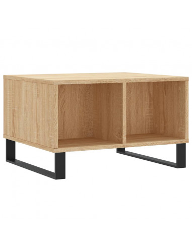 Tavolino Salotto Rovere Sonoma 60x50x36,5 cm Legno Multistrato
