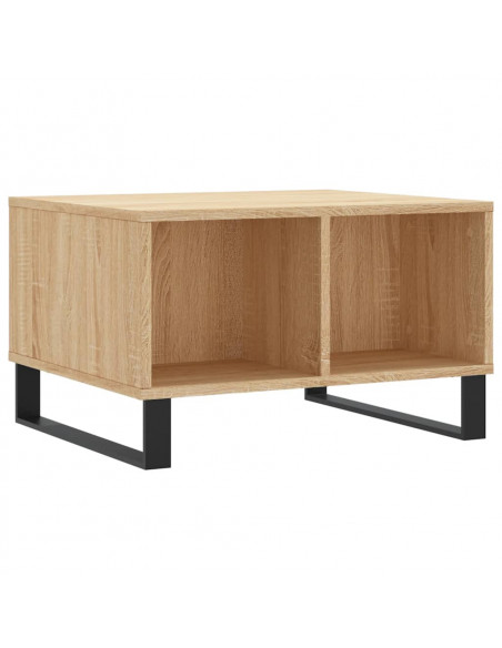 Tavolino Salotto Rovere Sonoma 60x50x36,5 cm Legno Multistrato
