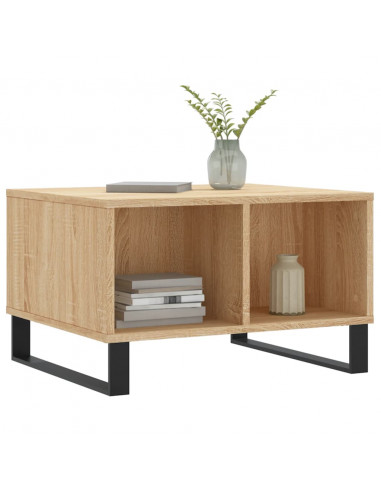 Tavolino Salotto Rovere Sonoma 60x50x36,5 cm Legno Multistrato