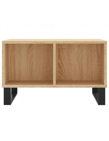 Tavolino Salotto Rovere Sonoma 60x50x36,5 cm Legno Multistrato