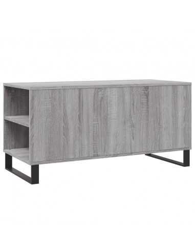 Tavolino Salotto Grigio Sonoma 102x44,5x50 cm Legno Multistrato