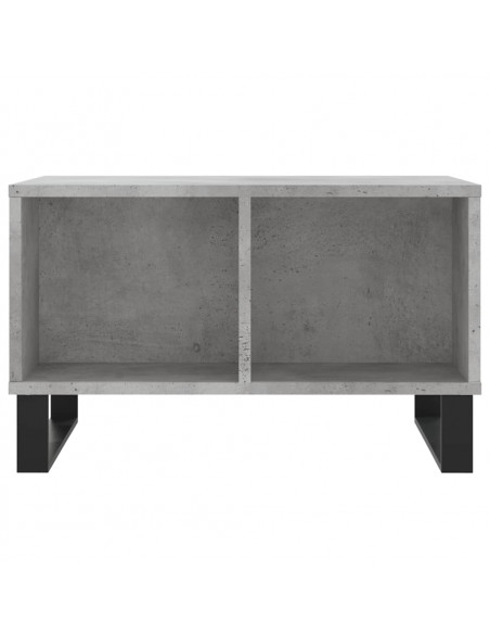 Tavolino Salotto Grigio Cemento 60x50x36,5 cm Legno Multistrato