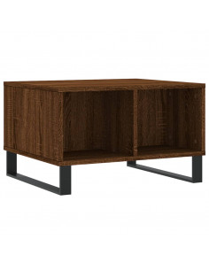 Tavolino da Salotto Rovere Marrone 60x50x36,5 cm in Multistrato 2