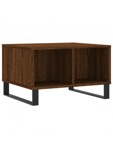 Tavolino da Salotto Rovere Marrone 60x50x36,5 cm in Multistrato