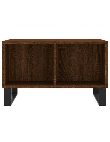 Tavolino da Salotto Rovere Marrone 60x50x36,5 cm in Multistrato