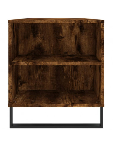 Tavolino da Salotto Rovere Fumo 102x44,5x50cm Legno Multistrato