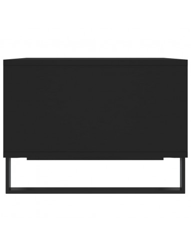 Tavolino da Salotto Nero 60x50x36,5 cm in Legno Multistrato