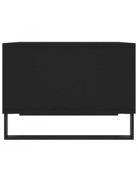 Tavolino da Salotto Nero 60x50x36,5 cm in Legno Multistrato