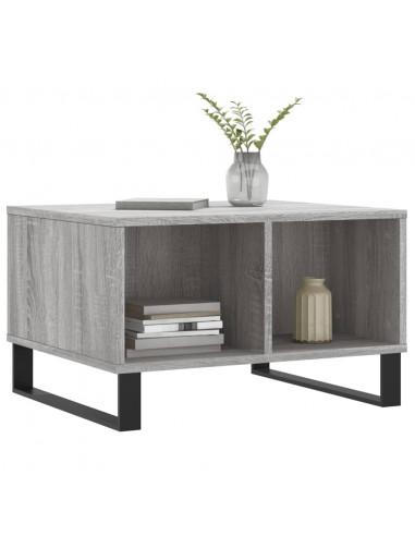 Tavolino da Salotto grigio sonoma 60x50x36,5 cm in Multistrato