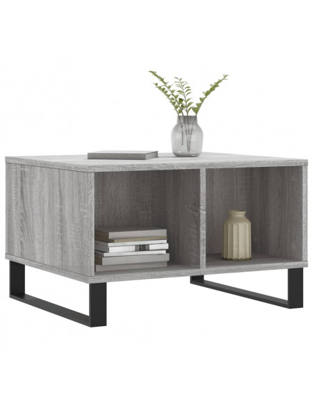 Tavolino da Salotto grigio sonoma 60x50x36,5 cm in Multistrato