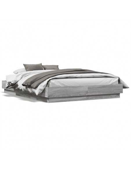 Giroletto Grigio Sonoma 140x190 cm in Legno Multistrato