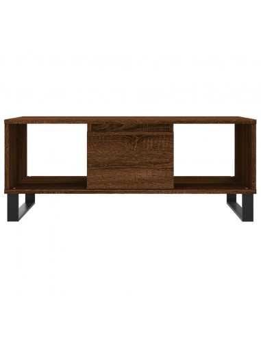 Tavolino da Salotto Rovere Marrone 90x50x36,5 cm in Multistrato