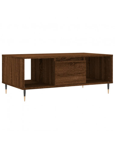 Tavolino da Salotto Rovere Marrone 90x50x36,5 cm in Multistrato