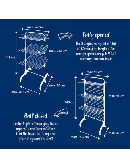 Leifheit Stendibiancheria a Torre Comfort Tower 420