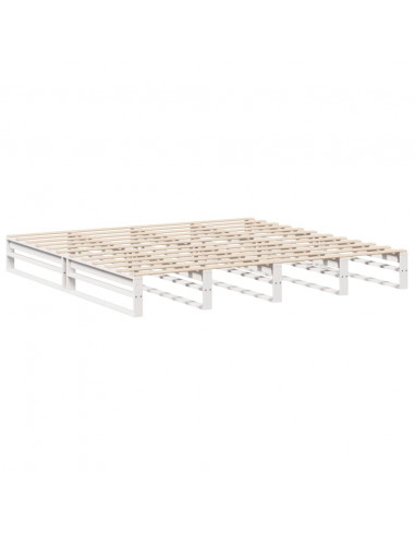 Giroletto Bianco 180x200 cm in Legno Massello di Pino