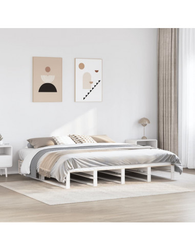 Giroletto Bianco 180x200 cm in Legno Massello di Pino