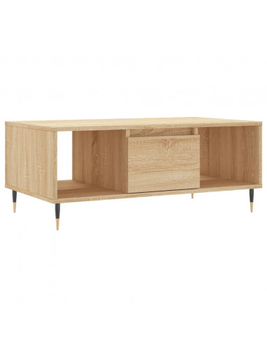 Tavolino Salotto Rovere Sonoma 90x50x36,5 cm Legno Multistrato