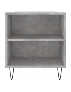 Tavolino Salotto Grigio Cemento 102x44,5x50cm Legno Multistrato 2