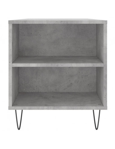 Tavolino Salotto Grigio Cemento 102x44,5x50cm Legno Multistrato